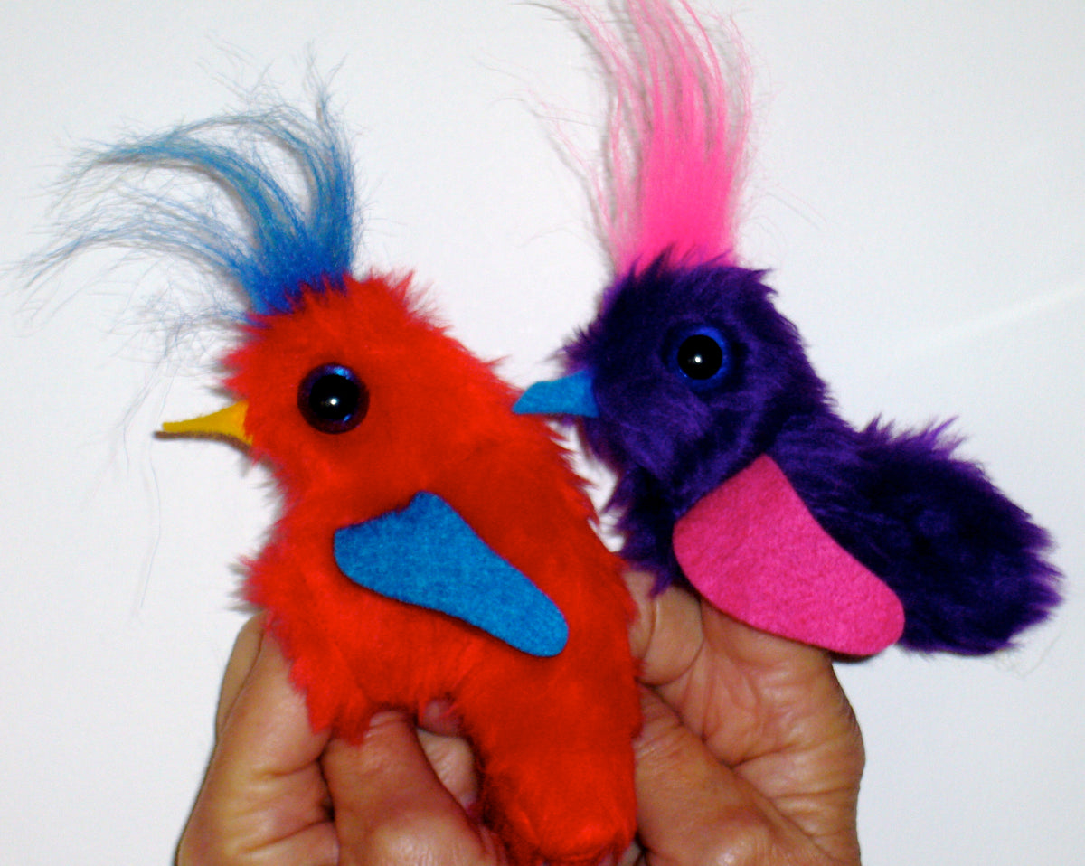 2 Little Dickie Birds (Finger Puppets) Rhyme Pack The Kiwi Puppet Company