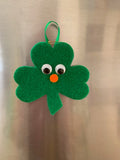 Handcrafted Saint Patrick's Day Shamrock Badge plus optional CD
