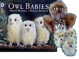 ‘OWL BABIES’: Owl Mother Hand Puppet + 3 gorgeous Owl Baby Finger Puppets by Erin Devlin. Book written by Martin Wardell.