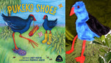 ’PUKEKO SHOES’ BOOK & PUPPET: This pack includes Pukeko Hand Puppet and free ‘Pukeko, Pukeko, Haere mai’ rhyme chart written by Erin Devlin. ‘Pukeko Shoes’ book by Janet Martin.